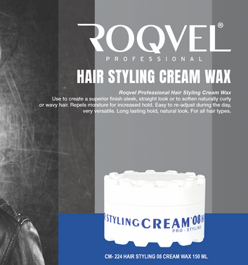 ROQVEL Aqua Hair Styling Wax 08 Cream 150ml